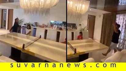 ಕೊರೋನಾ ಭೀತಿ; ಕೈಯಲ್ಲಿ ಟಿಟಿ ಬ್ಯಾಟ್ ಹಿಡಿದ ಗೋಲ್ಡನ್ ಜೋಡಿ!