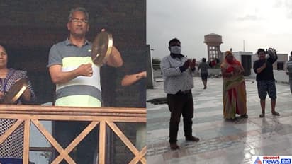 पीएम की अपील पर लोगों ने बजाईं तालियां, घंटी और थाली, कोरोना से जंग लड़ रहे लोगों का बढ़ाया हौसला