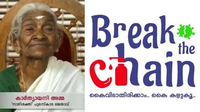 'കുഞ്ഞുങ്ങളെ എടുക്കുന്നതിന് മുന്‍പും കൈകള്‍ കഴുകണം'; കാര്‍ത്യായനിയമ്മയുടെ വീഡിയോ പങ്കുവെച്ച് മുഖ്യമന്ത്രി