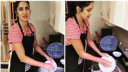 കൊവിഡ് 19: പാത്രം കഴുകാൻ 'ട്യൂട്ടോറിയൽ' ക്ലാസ്സുമായി കത്രീന, വീഡിയോ വൈറൽ