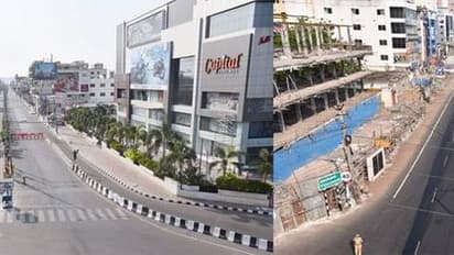 కఠినంగా పోలీసులు, జనం హడల్: కంప్లీట్ లాక్డౌన్లో బెజవాడ (ఫోటోలు)