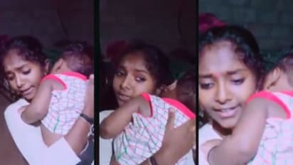 'ഹൃദയസ്പർശിയായ താരാട്ട്'; കുഞ്ഞനുജത്തിയെ താളത്തിൽ പാടി ഉറക്കി ചേച്ചി, വീഡിയോ വൈറൽ