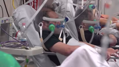 കൊവിഡ് 19; ഇറ്റലിയിലെ ഈ കാഴ്ച്ചകൾ വേദനിപ്പിക്കുന്നത്, ഹെല്‍മെറ്റ് വെന്റിലേറ്ററിന്റെ ദൃശ്യങ്ങള്‍ പുറത്ത്