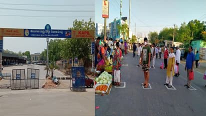 కరోనా ఎఫెక్ట్: కరీంనగర్ లో బస్టాండ్, కర్నూల్ లో నడిరోడ్డు... ఎలా మారాయంటే