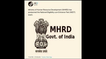 நீட் தேர்வை ரத்து செய்ய வைத்த கொரோனா..!!