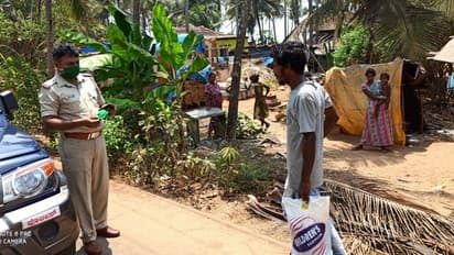 COVID19: ಲಾಠಿ ಬದಲು ಪೊಲೀಸರ ಕೈಯಲ್ಲಿ ಮಾಸ್ಕ್