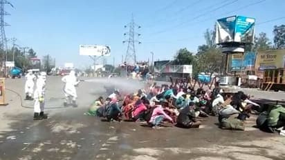 Poor Migrant Labours Sprayed By Poisonous Chemical After Being Convinced 'They Will Get Food'