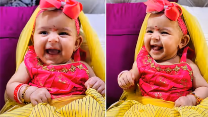 कपिल ने 3 महीने की बेटी का कन्या पूजन कर मनाई दुर्गा अष्टमी, पापा को दिख खिलखिला उठी अनायरा