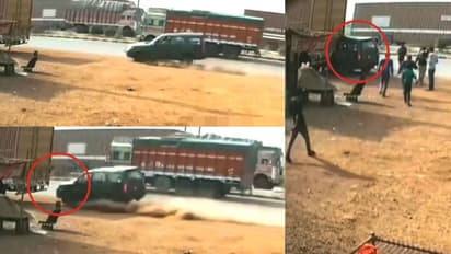 ലോറിയുടെ അടിയിലേക്ക് ഇടിച്ചു കയറുന്ന കാര്, ഞെട്ടിക്കും വീഡിയോ