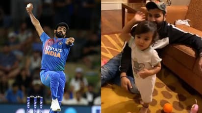 বুমরার বোলিং অ্যাকশন নকল করছেন রোহিত শর্মার মেয়ে সামাইরা,ভাইরাল ভিডিও