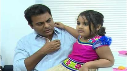 మంచి మనసు చాటుకున్న కేటీఆర్... నాలుగేళ్ల క్యాన్సర్ చిన్నారికి వైద్యసాయం