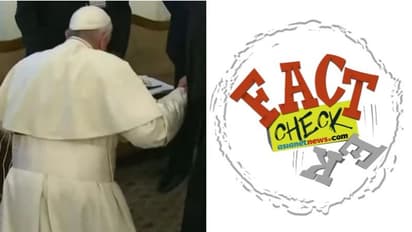 'അവരുടെ കാല്പാദങ്ങള് ചുംബിച്ച് മാപ്പപേക്ഷിച്ച് മാർപ്പാപ്പ'; ചിത്രത്തിന് കൊവിഡുമായി ബന്ധമോ