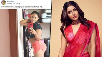 Samantha Akkineni is lemons, Trisha is grapes: Sri Reddy passes absurd comments; gets slammed by fans