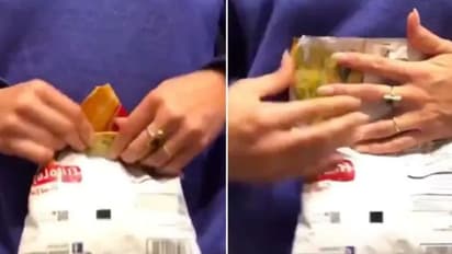 'പൊളി ഐഡിയ'; ഇനി ചിപ്സ് പാക്കറ്റ് പൊട്ടിക്കുമ്പോൾ ഇത് പരീക്ഷിക്കാം...