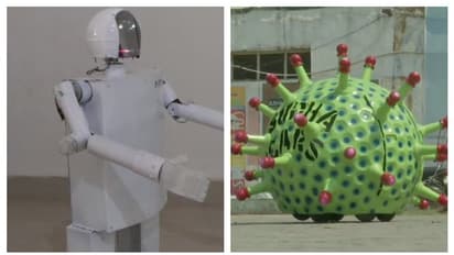 চিকিৎসকদের সাহায্য করতে রোবট বানালো কলেজ পড়ুয়া, সচেতনতা বাড়াতে পথে নামল করোনা গাড়ি