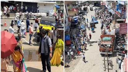 മൂന്നാറിലെ സമ്പൂര്ണ ലോക്ക്ഡൗണ്: നിര്ദേശങ്ങളെ കാറ്റില്പ്പറത്തി ജനക്കൂട്ടം തെരുവില്