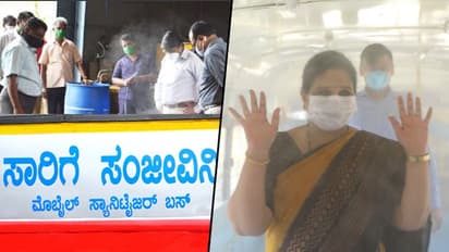 COVID-19: KSRTC converts bus into mobile sanitiser; vehicle to disinfect passengers