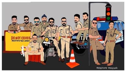 পুলিসের পোশাকে ভারতীয় ক্রিকেটাররা, পুলিসকে কুর্ণিশ জানাতে অভিনব উদ্যোগ মুম্বাই ইন্ডিয়ান্সের