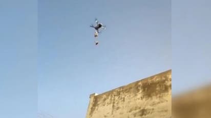 লকডাউনে ড্রোনের মাধ্যমেই পৌঁছে যাচ্ছে গুটখা-পানমশলা, মুহূর্তে ভাইরাল ভিডিও