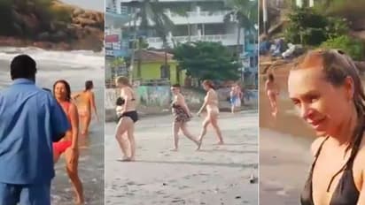 കോവളത്ത് ലോക്ക്ഡൗണ് ലംഘിച്ച് വിദേശികളുടെ കടല്ക്കുളി; കേസെടുത്ത് പൊലീസ്