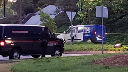 Pregnant Atlanta woman crashes her car, steals TV news van with pregnant reporter inside