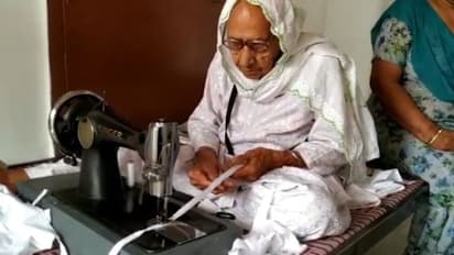 98 ವರ್ಷದ ಅಜ್ಜಿಯಿಂದ ಬಡವರಿಗಾಗಿ ಮಾಸ್ಕ್ ತಯಾರಿಕೆ, ಎಲ್ಲರಿಗೂ ಮಾದರಿ!