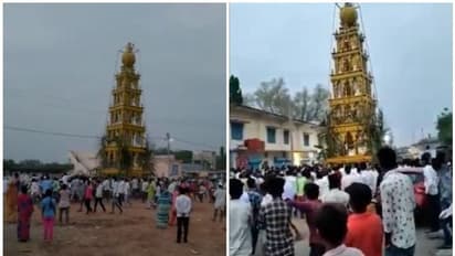 വീഡിയോ: കൊവിഡ് ഹോട്ട് സ്പോട്ടിൽ ലോക്ക് ഡൗൺ ലംഘിച്ച് രഥോത്സവം; പങ്കെടുത്ത് ഇരുനൂറോളം പേർ