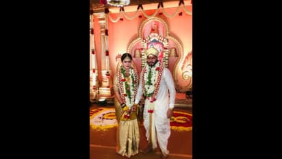 HD Kumaraswamy's son Nikhil weds Revathi in presence of 50 members