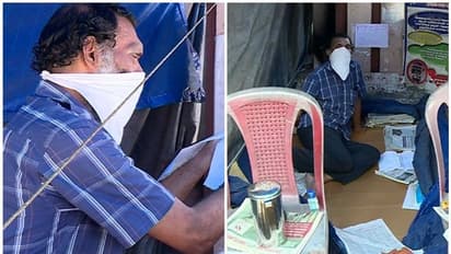 ലോക്ഡൗണിലും ജെയിംസിന്റെ പോരാട്ടം; കാഞ്ഞിരത്തിനാൽ ഭൂമിസമരം 1708 ദിവസം പിന്നിട്ടു