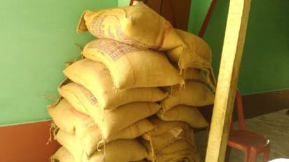 Instead of distribution, panchayat head stocks up relief goods at home