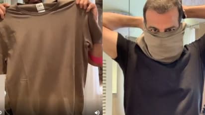 ടീഷര്‍ട്ടും മാസ്കാക്കി മാറ്റാം; വീഡിയോ പങ്കുവെച്ച് ബോളിവുഡ് താരം