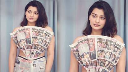 ఒంటిమీద బట్టల్లేవ్.. పేపర్ చుట్టేసుకుంది.. వెంకీ హీరోయిన్ మామూలు కాదుగా