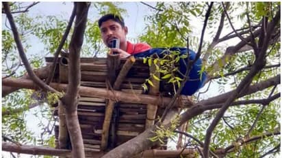 ക്ലാസെടുക്കാൻ എന്തിനാണ് എല്ലാ ദിവസവും മരത്തിൽ കയറുന്നത്? മറുപടി ഈ അധ്യാപകൻ പറയും