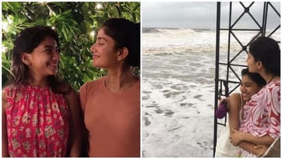 அம்மாவாக மாறிய அக்கா... குழந்தையான தங்கையை இடுப்பில் தூக்கிவைத்திருக்கும் குட்டி பெண் சாய் பல்லவி...!