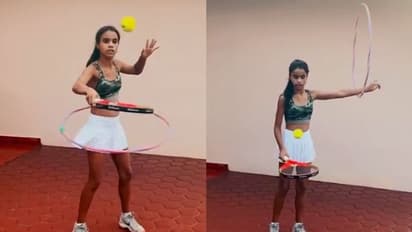 কোমড়ে রিং নিয়ে টেনিস বল নাচিয়েই চলেছে ছোট্ট মেয়েটি, ভাইরাল ডব্লুটিএ-র শেয়ার করা ভিডিও