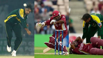 আখতারের আগুনে বাউন্সার, সামলাতে না পেরে মাটিতে লুটিয়ে পড়লেন লারা