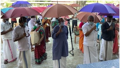 കൊവിഡ് 19 നെ പ്രതിരോധിക്കാന് തണ്ണീര്മുക്കത്തിന്റെ 'കുട മോഡലു'മായി തോമസ് ഐസക്ക്