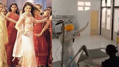 ബോലെ ചൂഡിയാ... കൊവിഡ് രോഗികള്ക്കായി നൃത്തം ചെയ്ത് നഴ്സ്; ഹൃദയം തൊടുന്ന വീഡിയോ