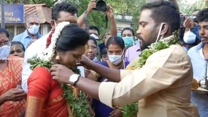 നടന് മണികണ്ഠന്റെ വിവാഹം; വീഡിയോ