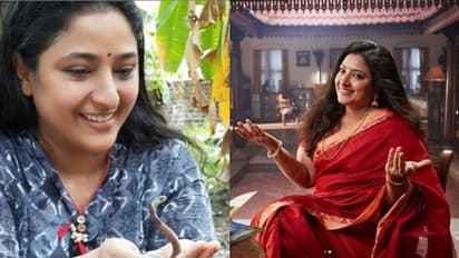 കുഞ്ഞ് മൂര്ഖനുമായി പ്രവീണ : അന്തംവിട്ട് സോഷ്യല്മീഡിയ