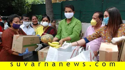 ಚಲನಚಿತ್ರ ಕಲಾವಿದರಿಗೆ ರೇಷನ್‌ ವಿತರಿಸಿದ ಲಗ್ಗೆರೆ ಪಾಲಿಕೆ ಸದಸ್ಯೆ ಮಂಜುಳಾ ನಾರಾಯಣಸ್ವಾಮಿ