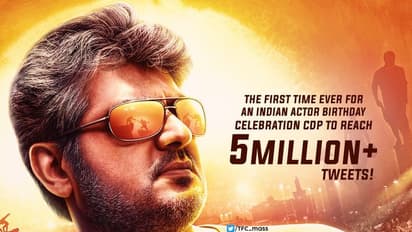 டாப் டிரெண்டிங்கில் தல அஜித்... 5 மில்லியன் ட்வீட்களுடன் தாறுமாறு   வைரல்...!