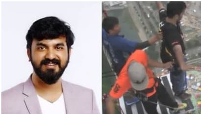 മകൗ ടവറില്‍ നിന്ന് ചാടുന്ന കൈലാസ് മേനോൻ- വീഡിയോ