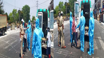 కాలినడకన తిరిగినా క్వారంటైన్ కే...ఏపి పోలీసులు వినూత్న ప్రయత్నం