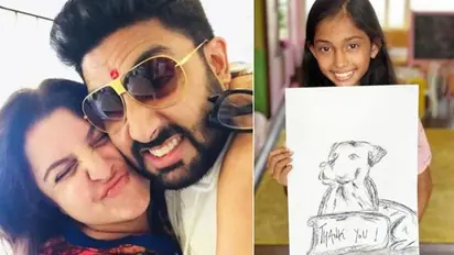 Abhishek Bachchan contributes Rs 1 lakh towards Farah Khan's daughter Anya's sketch for animal charity