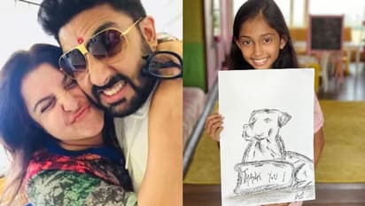 കൊവിഡ് പോരാട്ടത്തിനുള്ള കൈത്താങ്ങ്; കുഞ്ഞു കലാകാരിയുടെ ചിത്രം ഒരു ലക്ഷം രൂപയ്ക്ക് വാങ്ങി അഭിഷേക് ബച്ചൻ