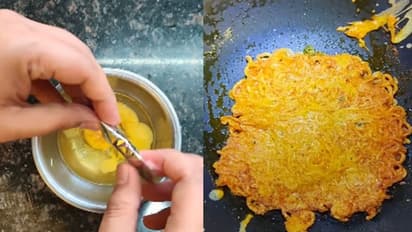 മാഗിയും മുട്ടയും കൊണ്ട് 'സിമ്പിള് ടേസ്റ്റി' വിഭവം; വീഡിയോ...