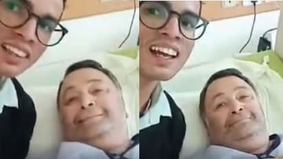 രോഗക്കിടക്കയിലും പുഞ്ചിരി വിടാതെ; ആരാധകനൊപ്പം സമയം പങ്കിടുന്ന ഋഷി കപൂര്: വീഡിയോ