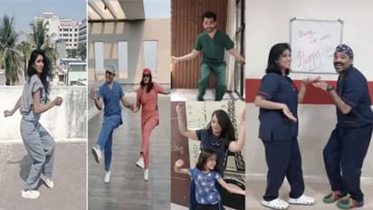 വൈറസിനെ വെല്ലുവിളിച്ച് ഡോക്ടര്‍മാരുടെ 'ഹാപ്പി' ഡാന്‍സ്; വീഡിയോ
