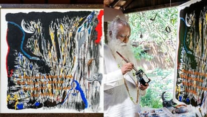 കൊവിഡ് ഫണ്ടിലേക്ക് പണത്തിനായി ജഗ്ഗി വാസുദേവിന്റെ പെയിന്റിംഗ് ലേലം; വിറ്റുപോയത് കോടികള്ക്ക്